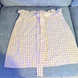 Never worn 100% cotton above knee skirt